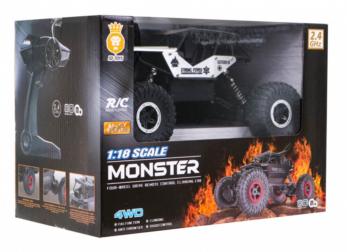 Buggy na daljinsko upravljanje MONSTER 1:18 - sivi