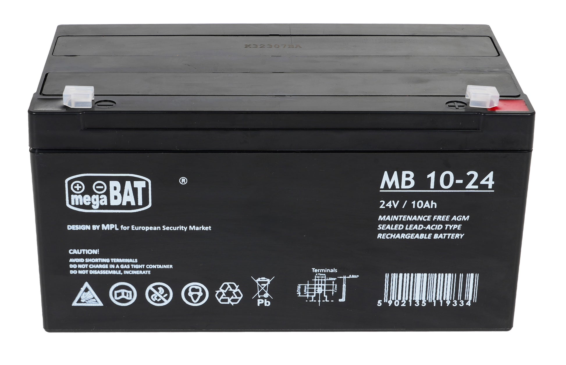 Vehicle parts battery 24V 10AH