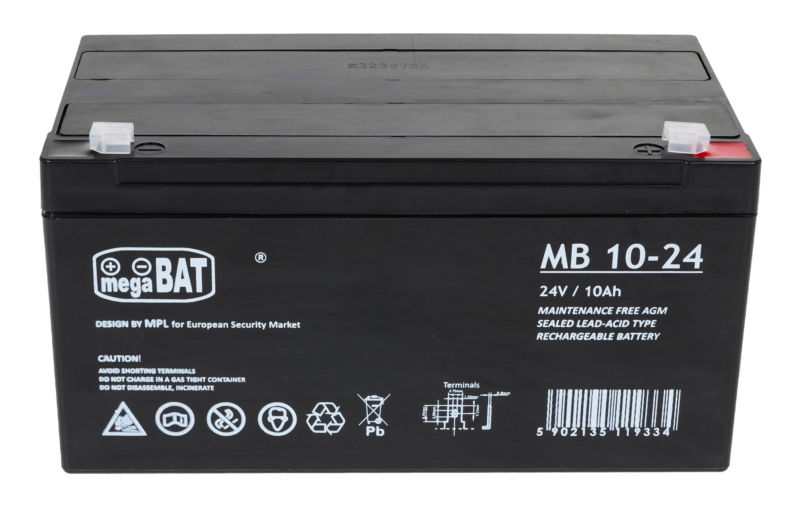Vehicle parts battery 24V 10AH