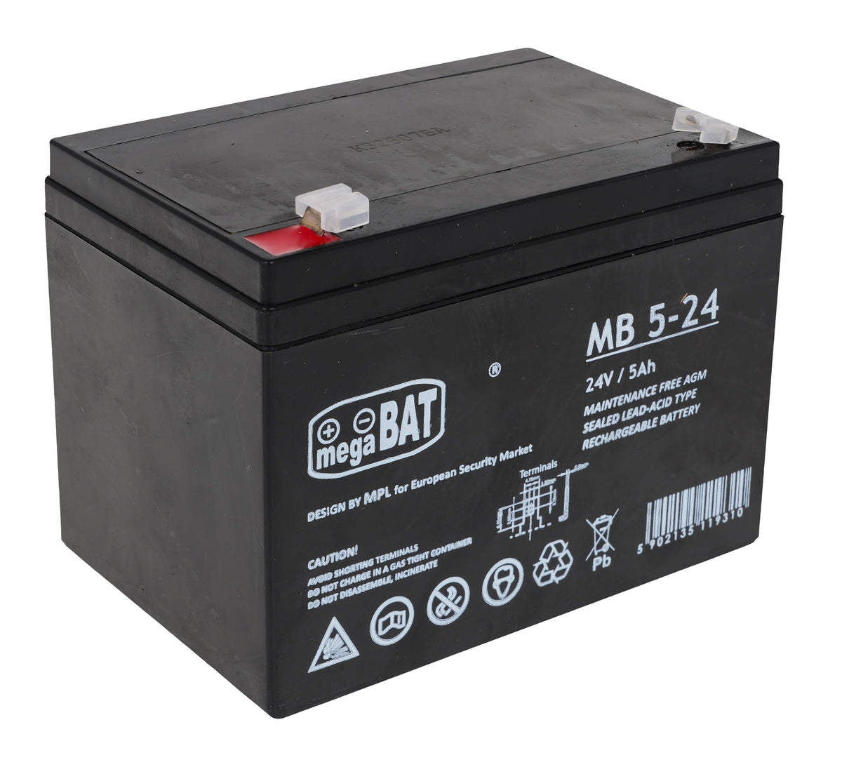Vehicle parts battery 24V 5AH