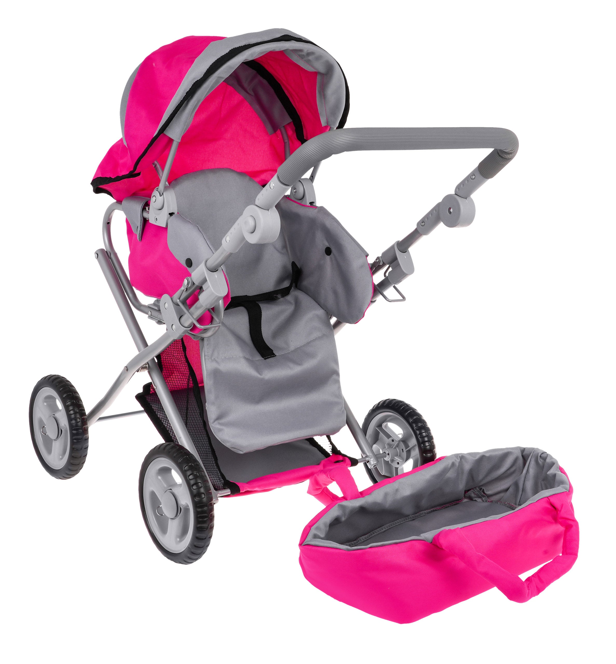 Kolica Pinky Doll - 2u1 - roza
