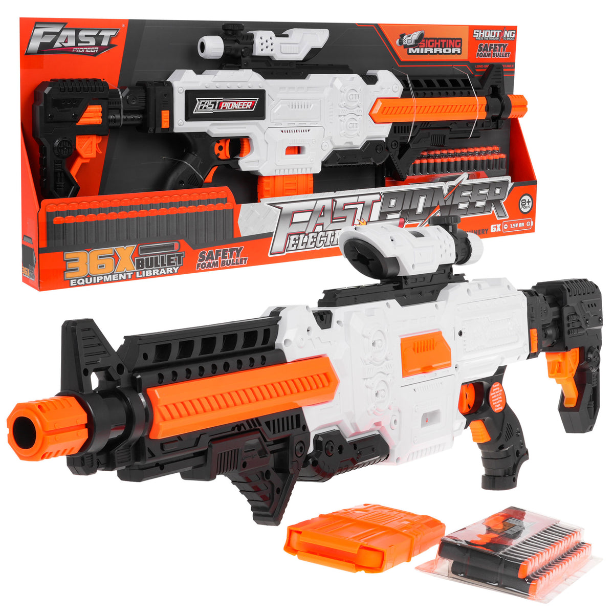 Puška za igru Giga Rifle Fast Pioneer  -  bijela