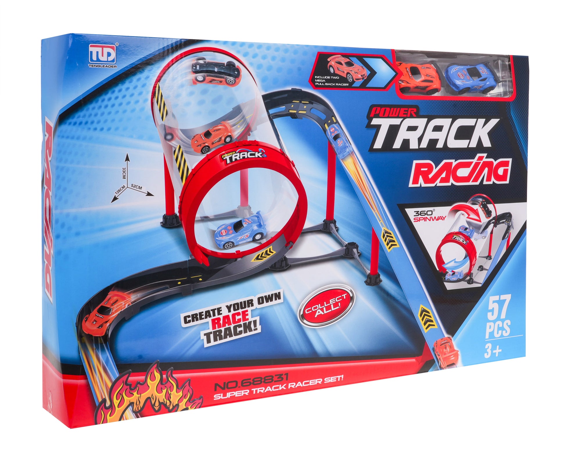 Staza za autiće extreme Tube - 57 elemenata