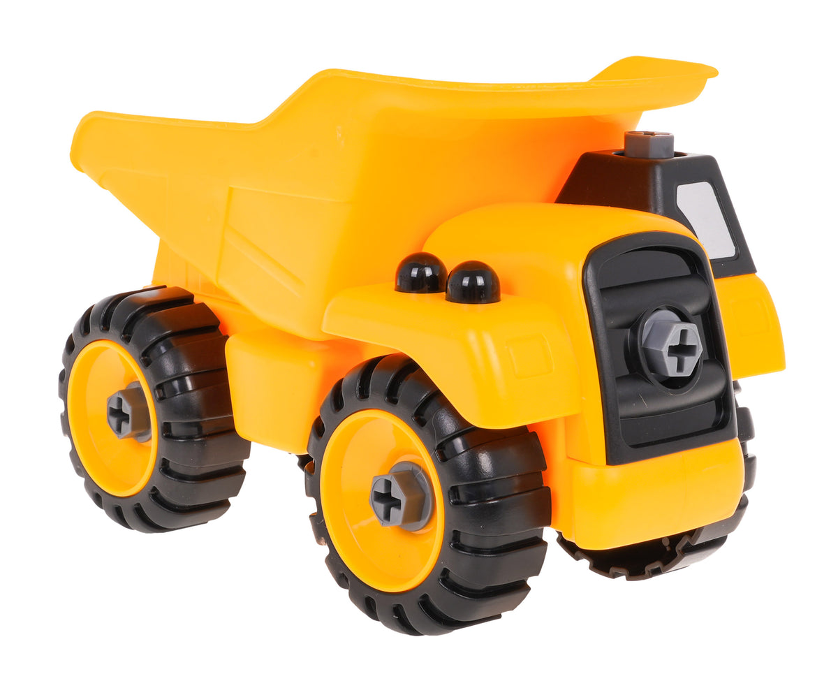 Kamion kiper za sastavljanje 16 cm - žuti