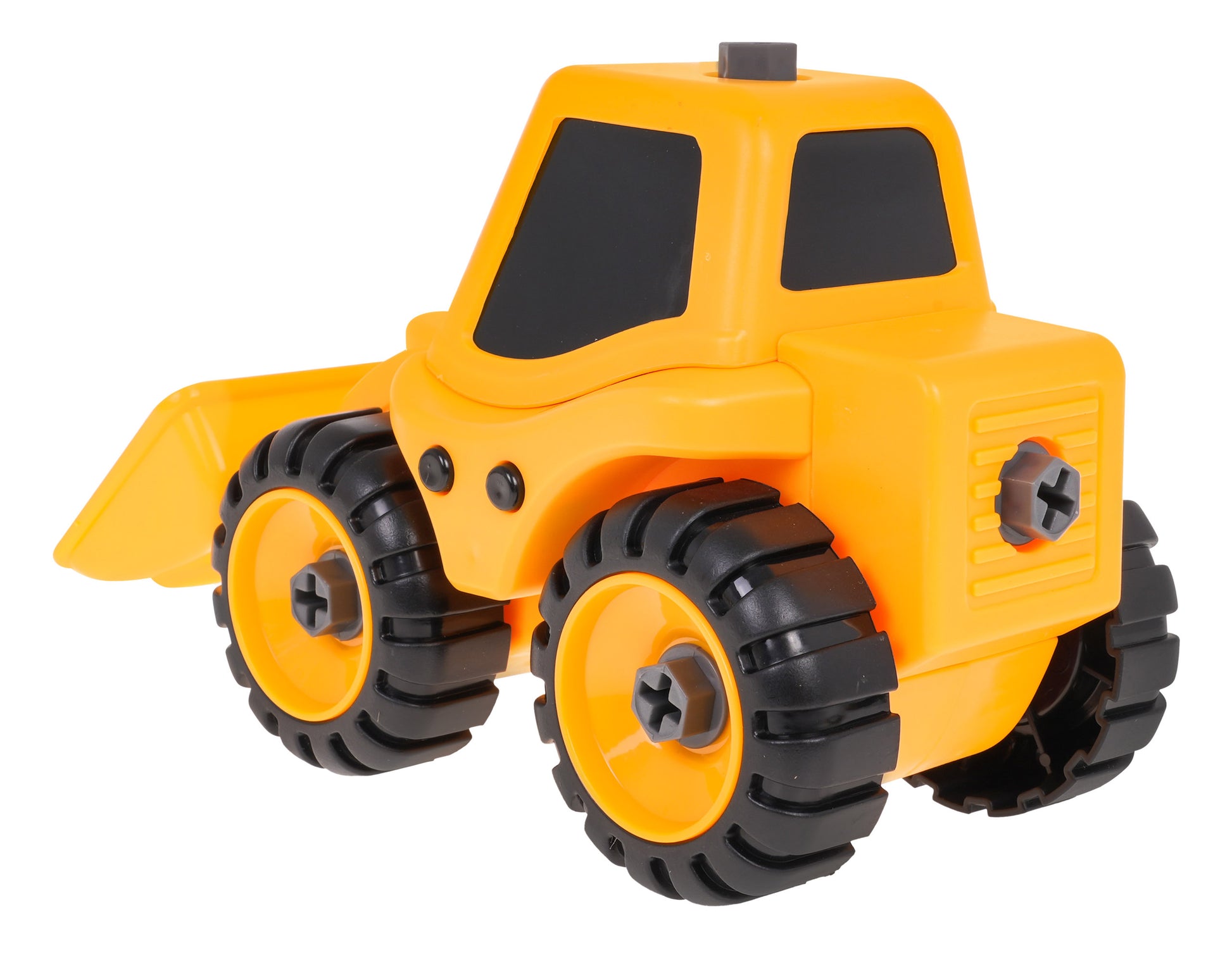 Buldožer za sastavljanje 18 cm - žuti