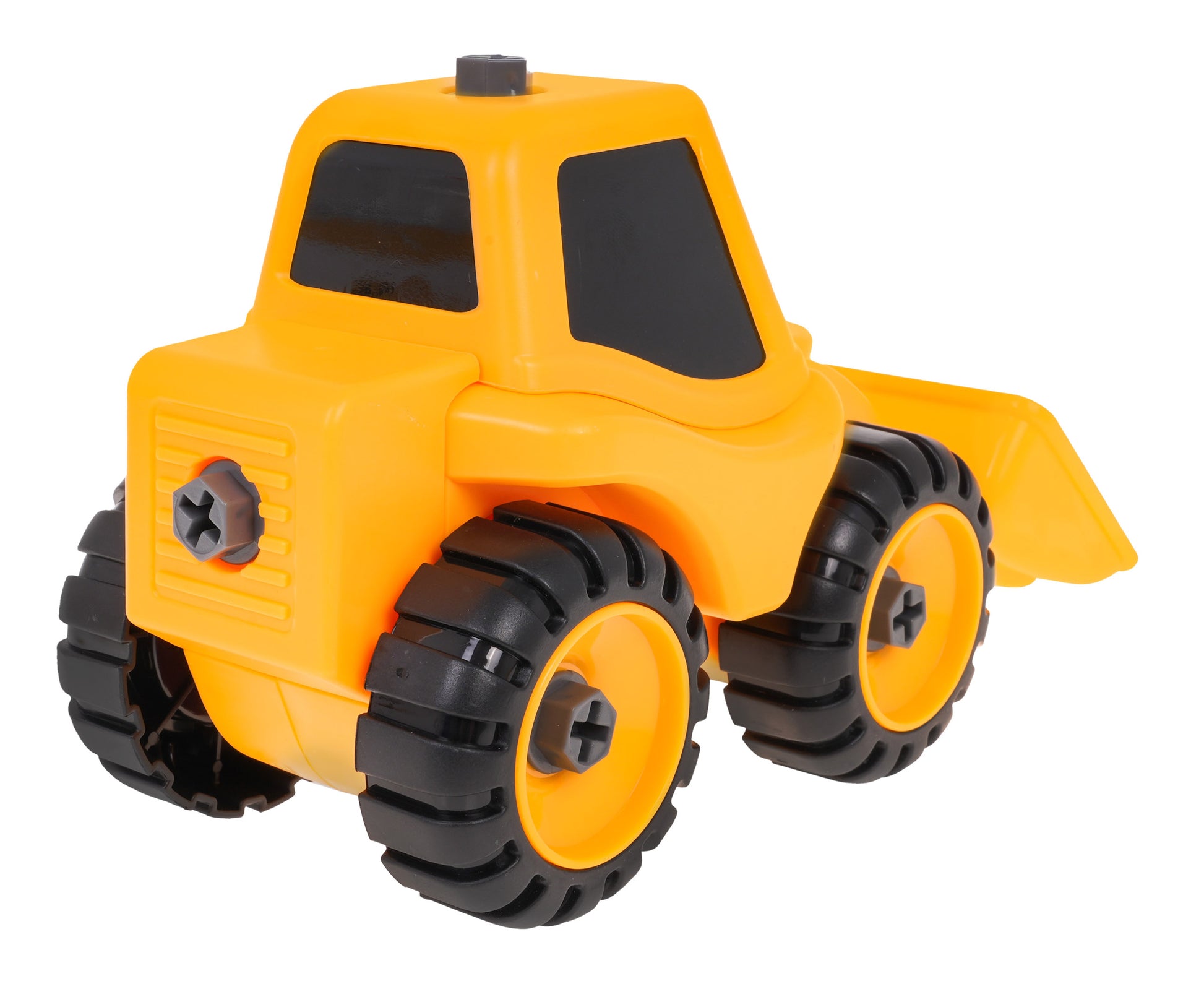Buldožer za sastavljanje 18 cm - žuti