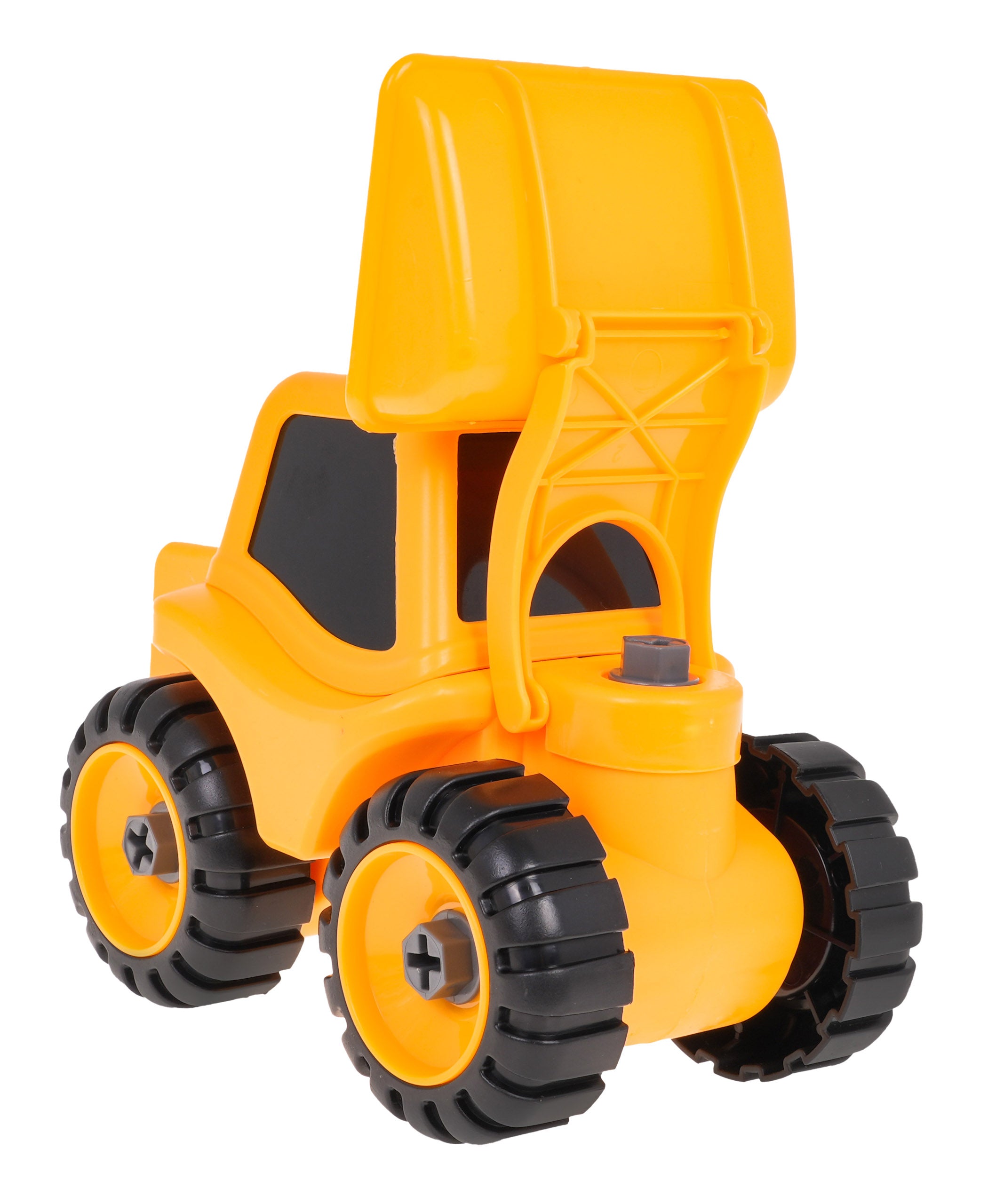 Buldožer za sastavljanje 18 cm - žuti