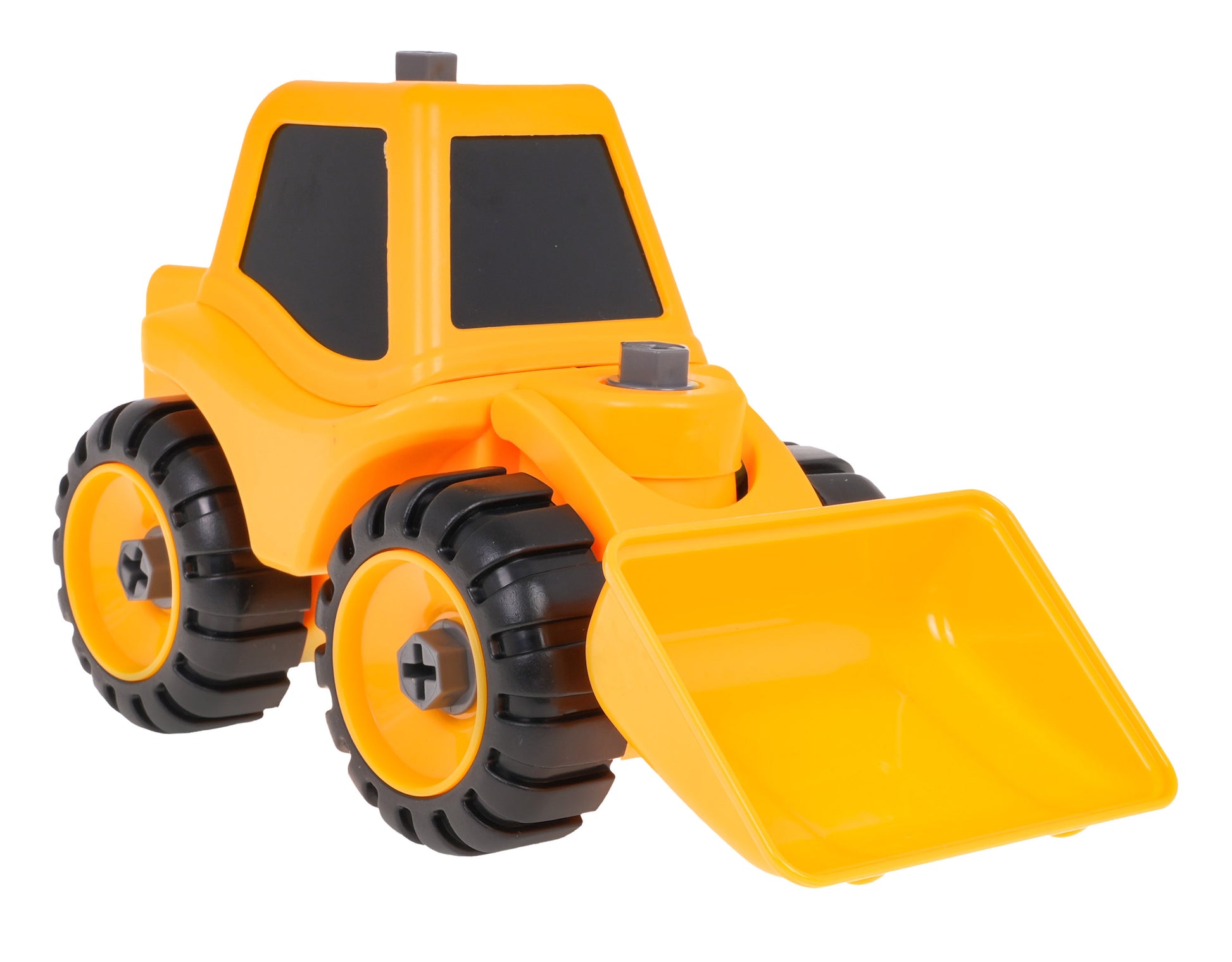 Buldožer za sastavljanje 18 cm - žuti