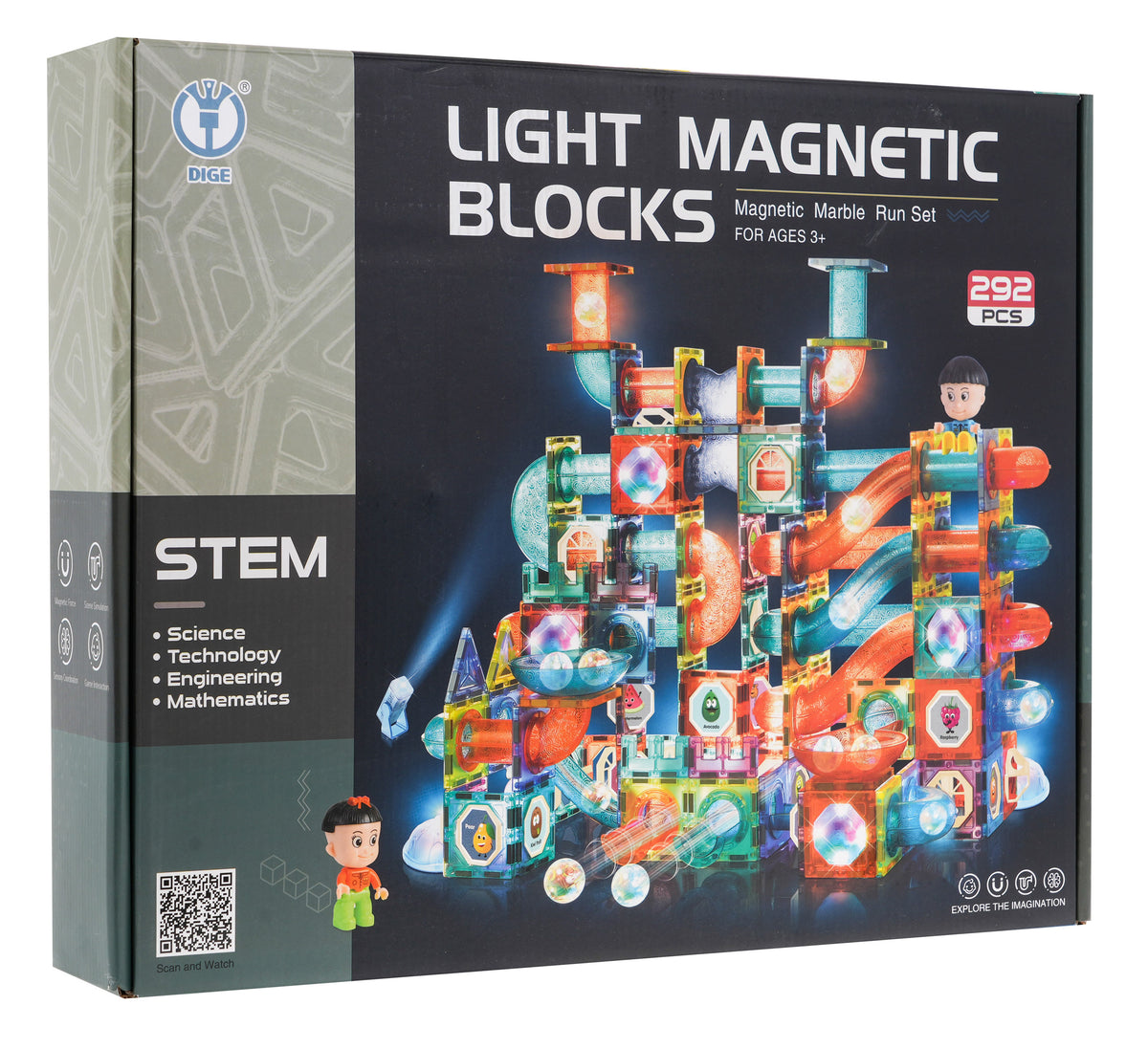 Magnetni blokovi LUM - 292 elemenata