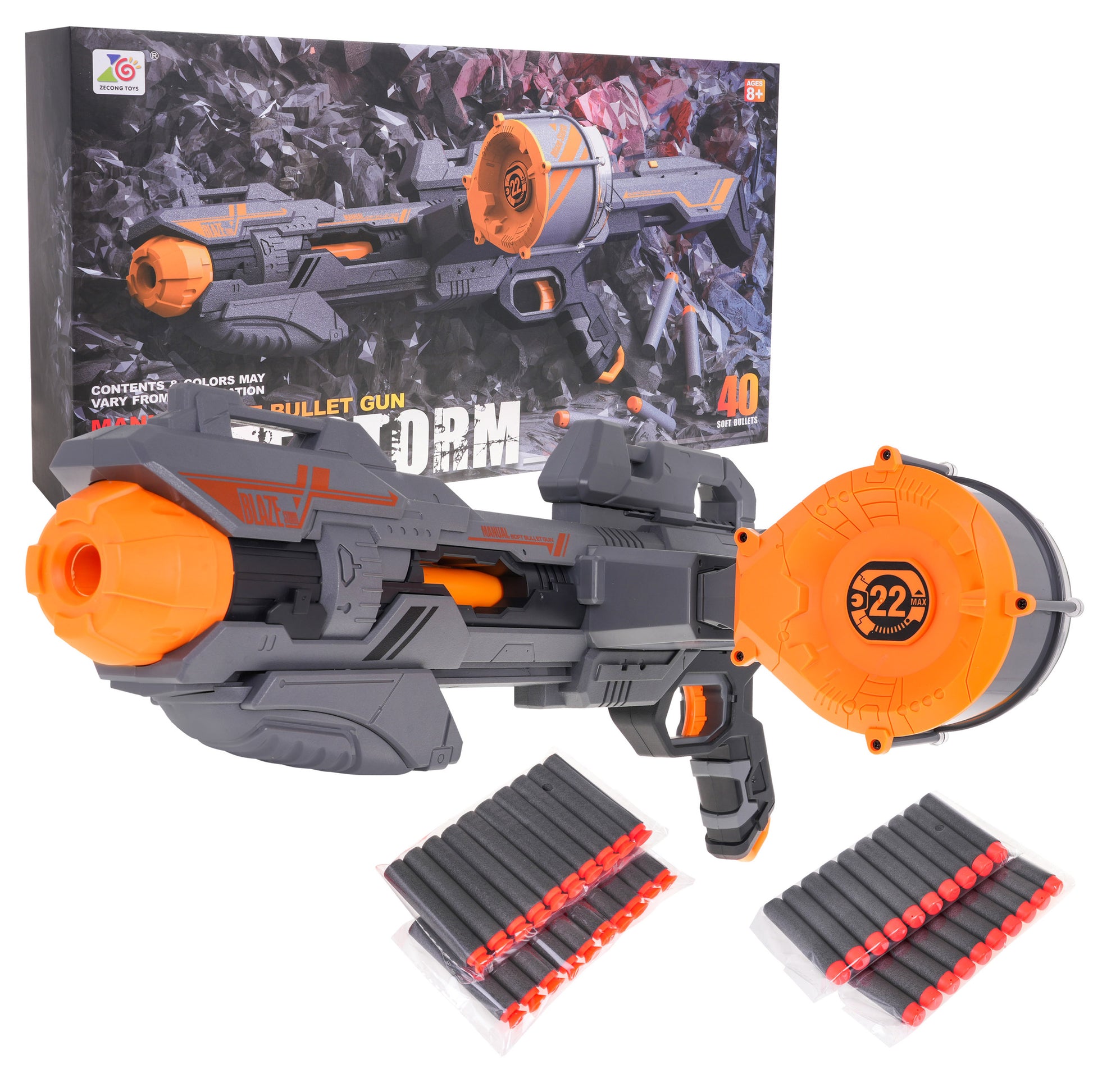 Puška za igru sa 40 metaka Rifle - siva