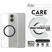 PanzerGlass CARE by ® Flagship Case Transparent Urban Combat w. Black Qi Compatible Samsung S25 Edge maska za mobitel Poklopac Prozirno