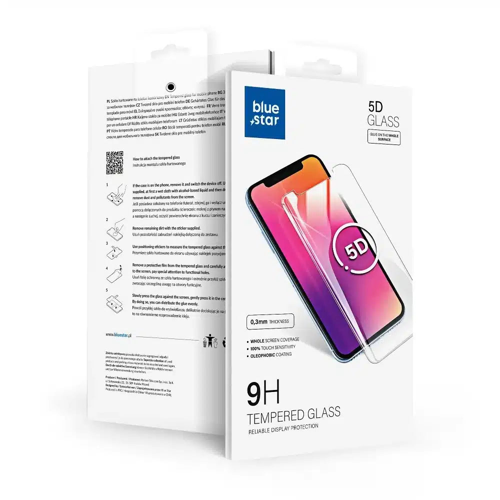 Blue Star 5D edzett üveg - Honor Magic5 Lite - fekete
