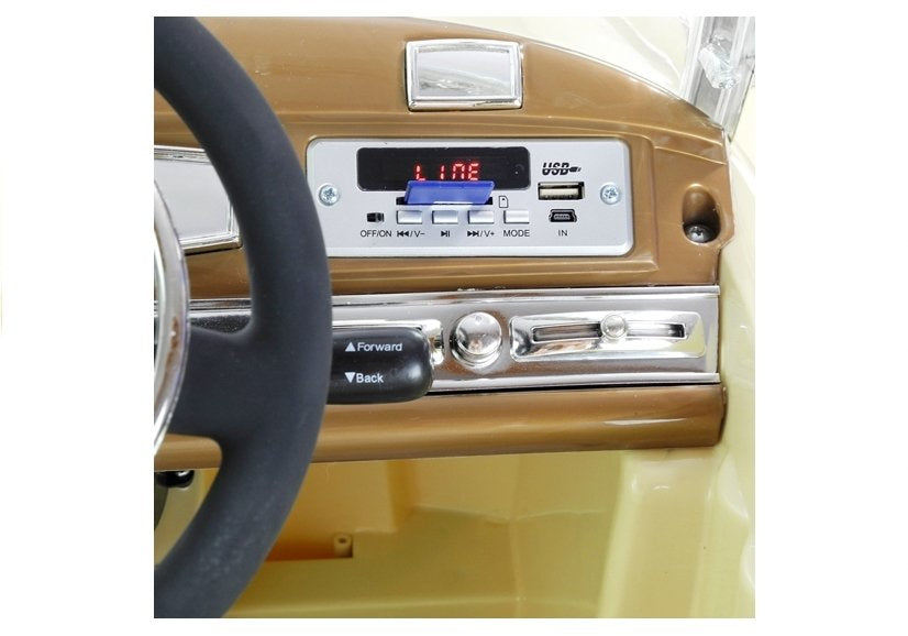 Licencirani auto na akumulator Mercedes 300S - bež/lakirani