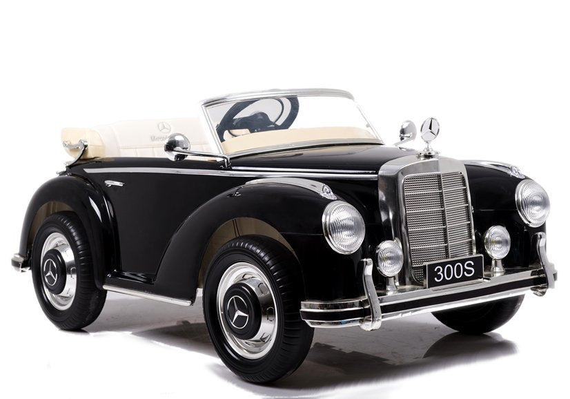 Licencirani auto na akumulator Mercedes 300S - crni/lakirani