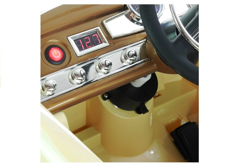 Licencirani auto na akumulator Mercedes 300S - crni/lakirani