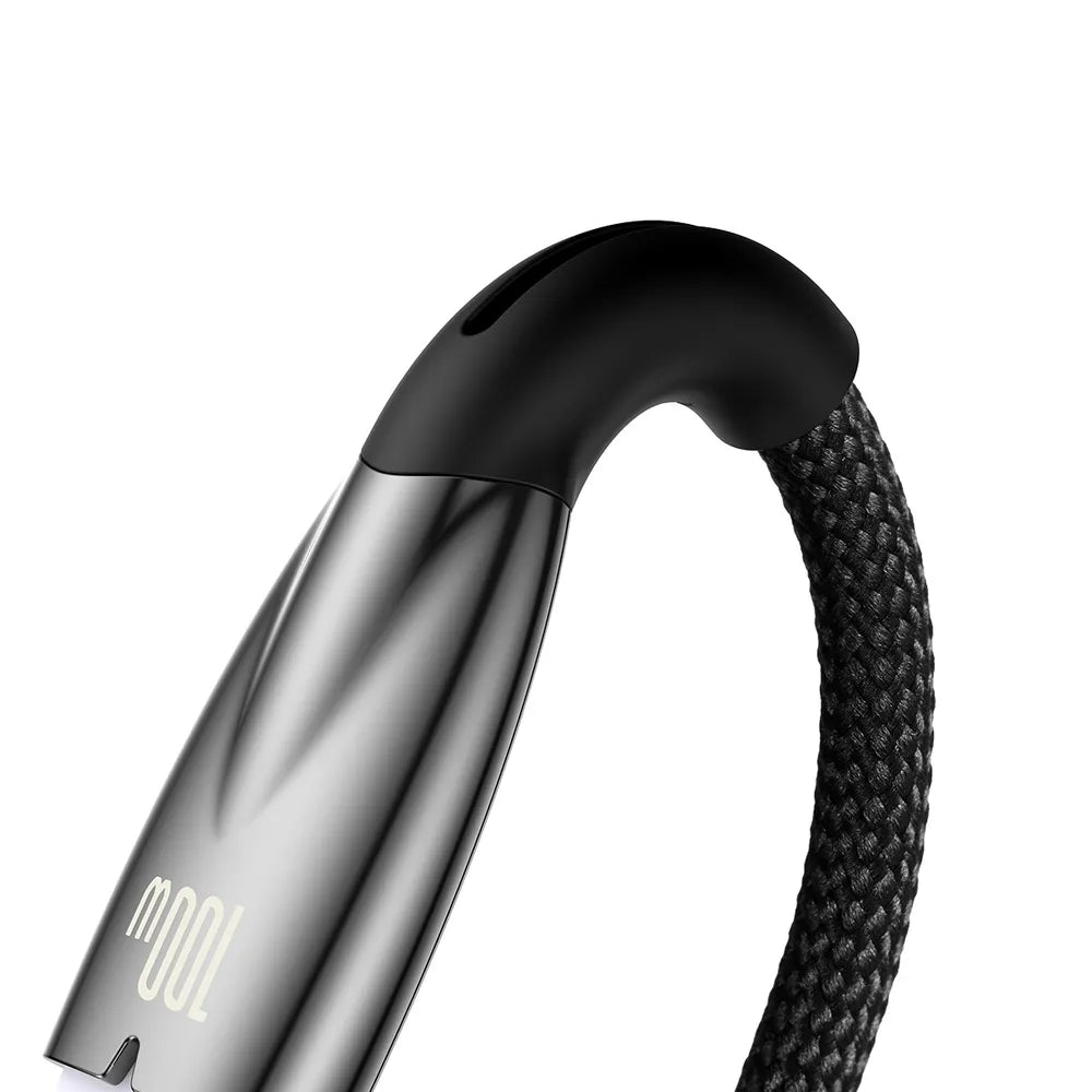 BASEUS kabel USB A do Type-C Power Delivery 100W Glimmer Series CADH000501 2m crni
