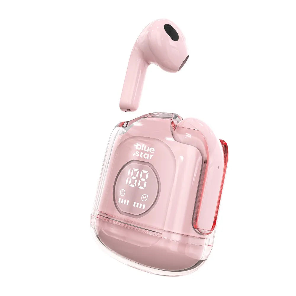 Bežične/bluetooth stereo slušalice Blue Star TWS Transparency Fi22 pink