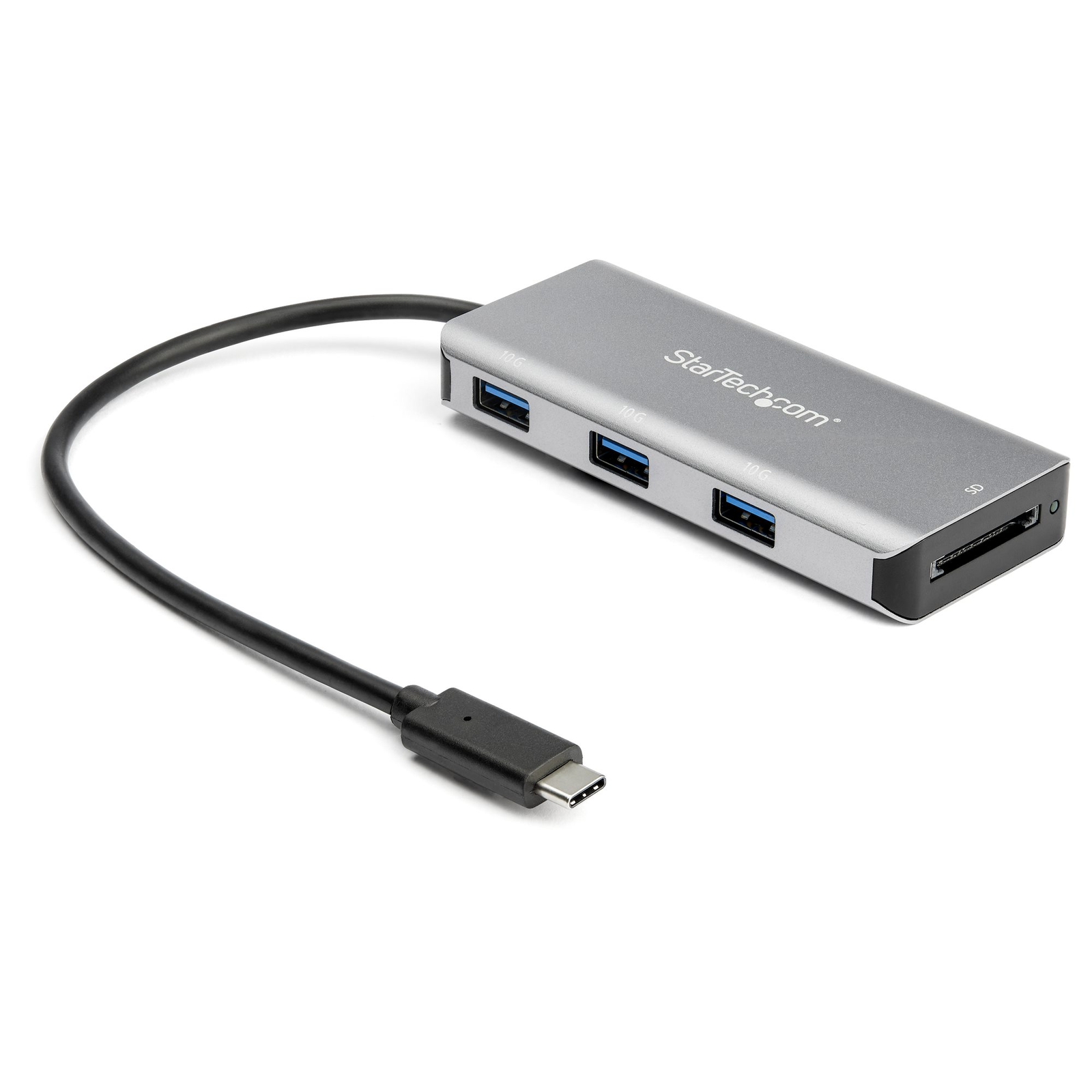 StarTech.com HB31C3ASDMB priključna stanica i replikator porta za prijenosno računalo USB 3.2 Gen 2 (3.1 Gen 2) Type-C Crno, Sivo