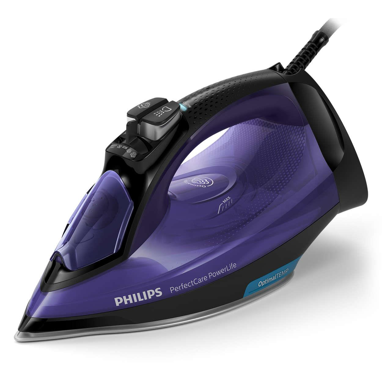 Philips PerfectCare GC3925/30 glačalo Pegla na paru SteamGlide Plus podnica glačala 2500 W Crno, Ljubičasto