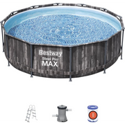 Bestway 5614X nadzemni bazen Uokvireni bazen Okrugao 9150 L Drvo