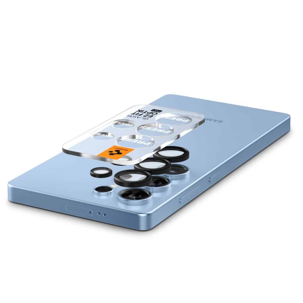 SPIGEN OPTIK PRO HD GLAS.TR EZ FIT ZAŠTITA ZA KAMERE 2 kom. AGL09084 ZA GALAXY S25 ULTRA ne