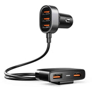 JoyRoom - Punjač za automobil (JR-CL03) - Produžetak priključaka- 5x USB- 6.2 A -150 cm - crni
