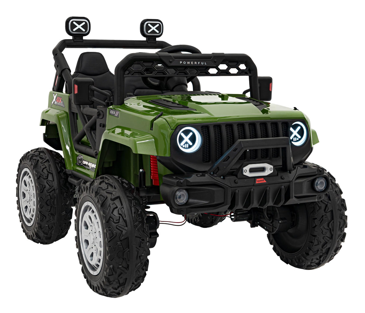Auto na akumulator OFF ROAD Speed 4x4 - Zeleni