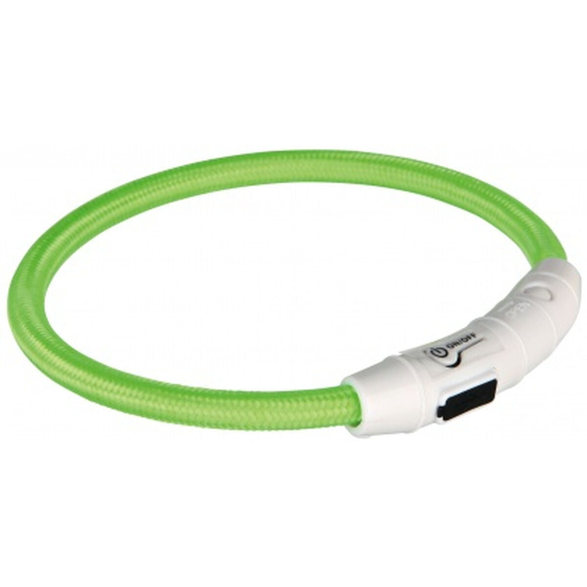 LED ogrlica za kućne ljubimce Trixie Flash USB Zelena