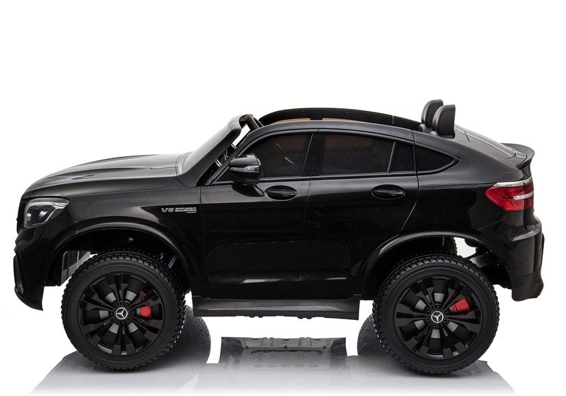 Licencirani auto na akumulator Mercedes GLC 63S QLS MP4 - dvosjed - crni/lakirani