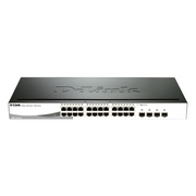 D-Link DGS-1210-24P mrežni prekidač Upravljano L2 Gigabit Ethernet (10/100/1000) Podrška za napajanje putem Etherneta (PoE) Crno