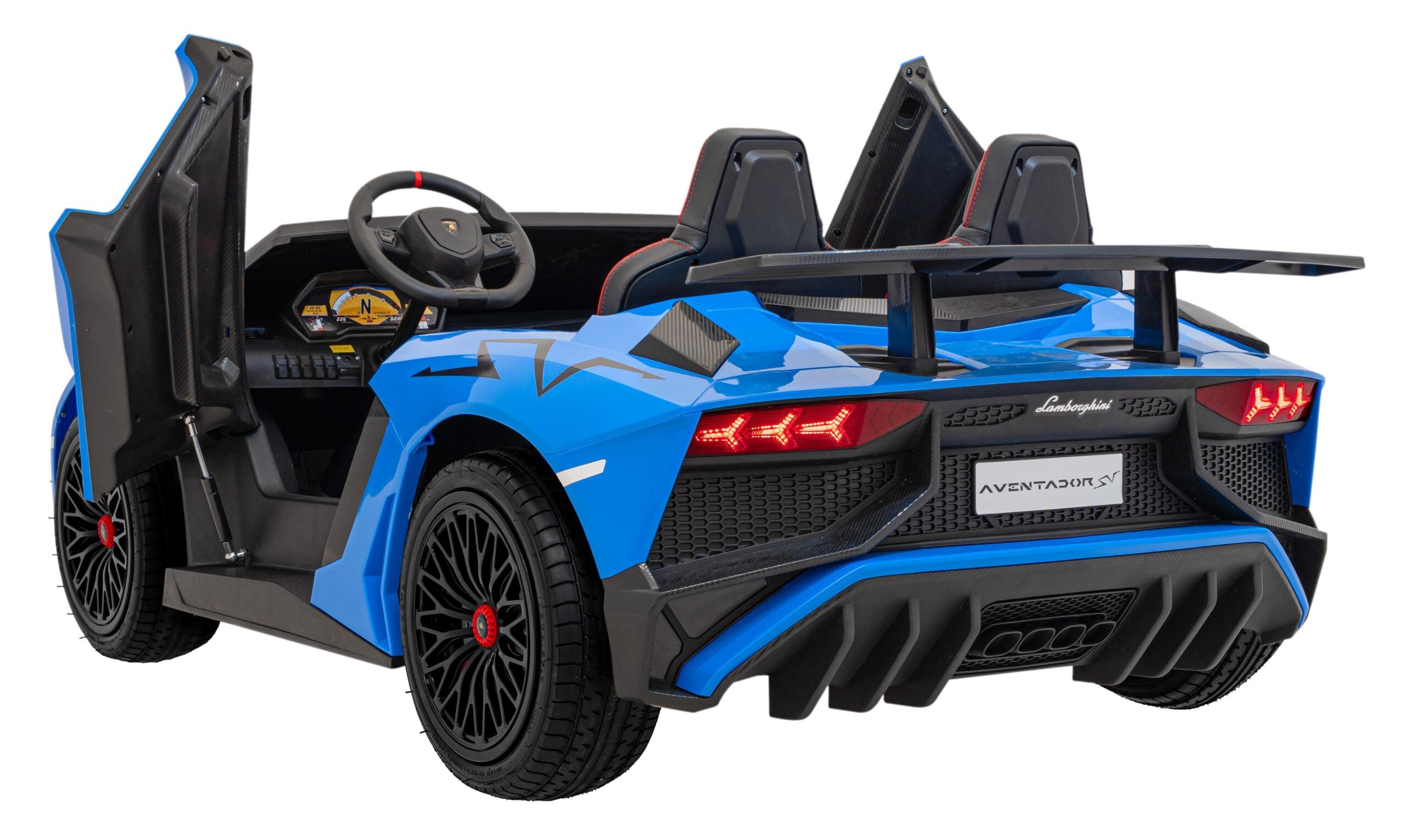 Licencirani auto na akumulator Lamborghini Aventador SV STRONG - dvosjed - plavi