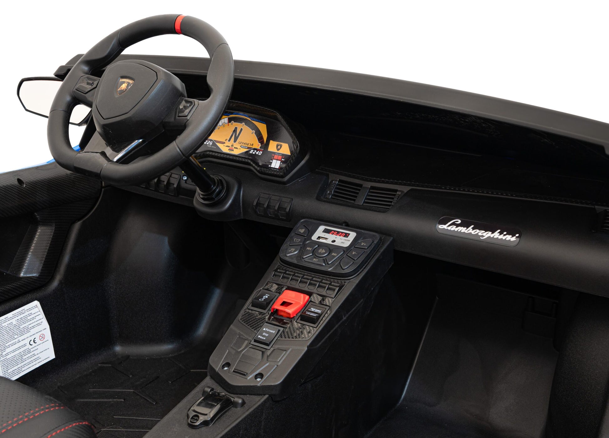Licencirani auto na akumulator Lamborghini Aventador SV STRONG - dvosjed - plavi
