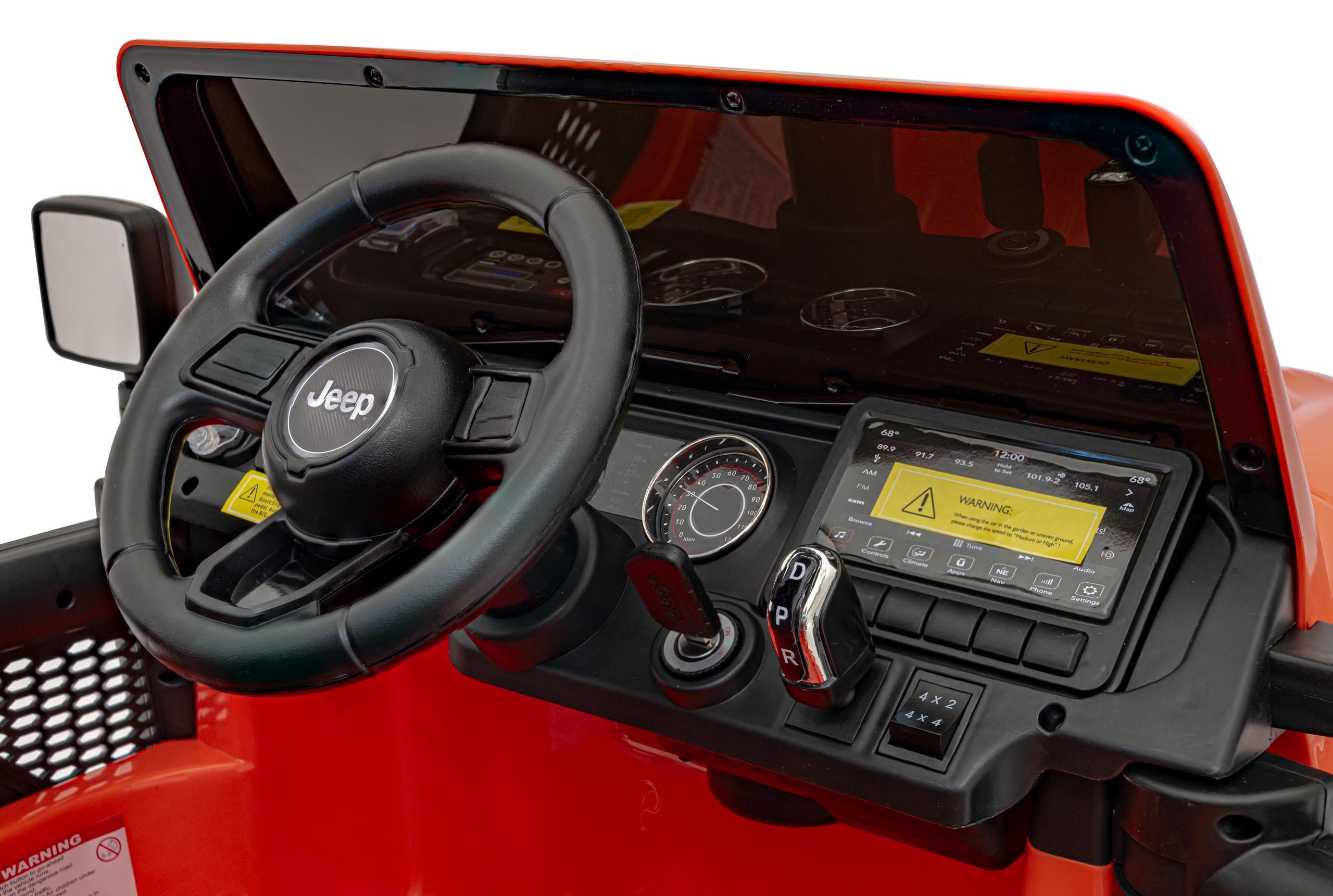 Licencirani auto na akumulator Jeep Wrangler Rubicon 4x4 - narančasti