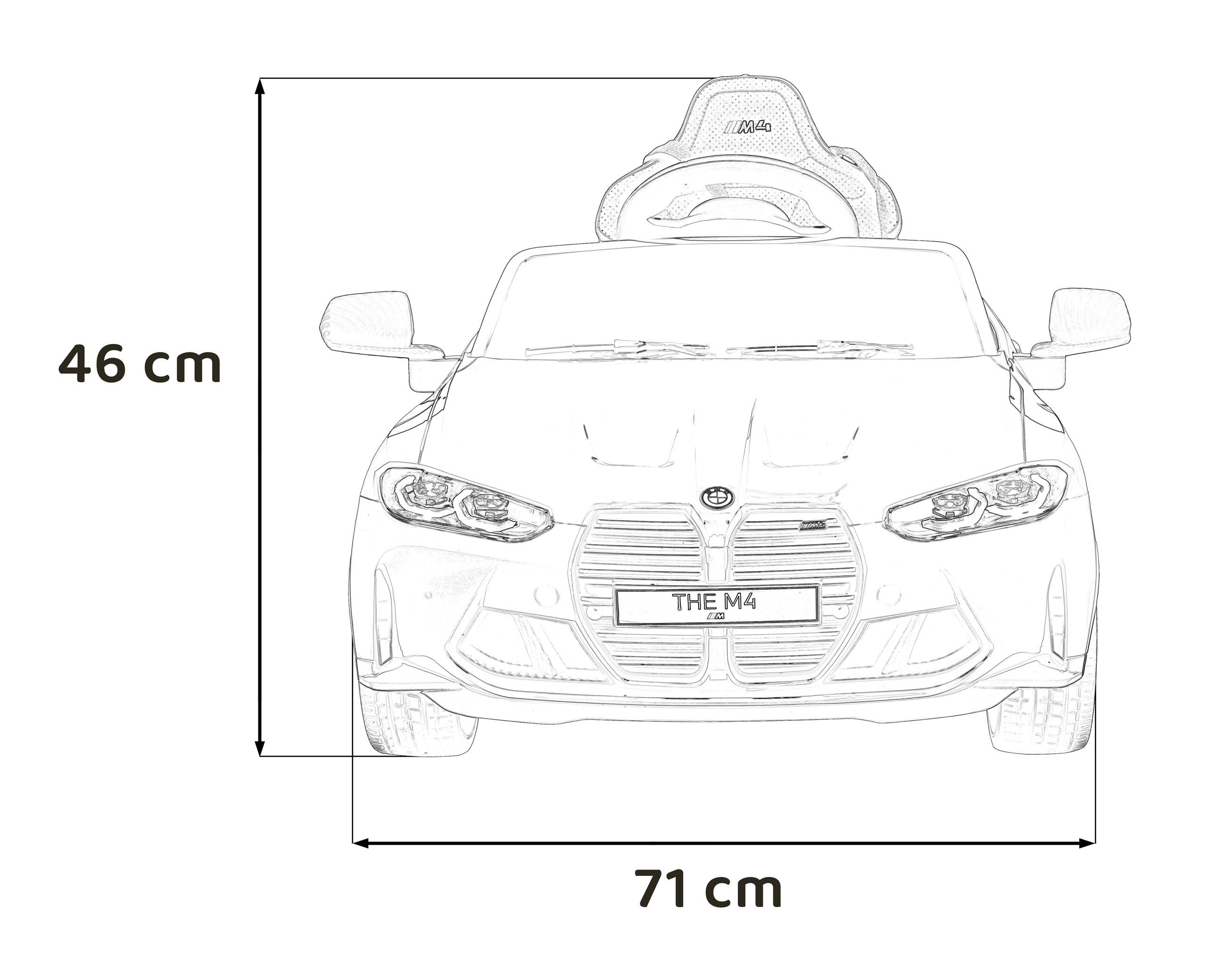 Licencirani auto na akumulator BMW M4 - žuti