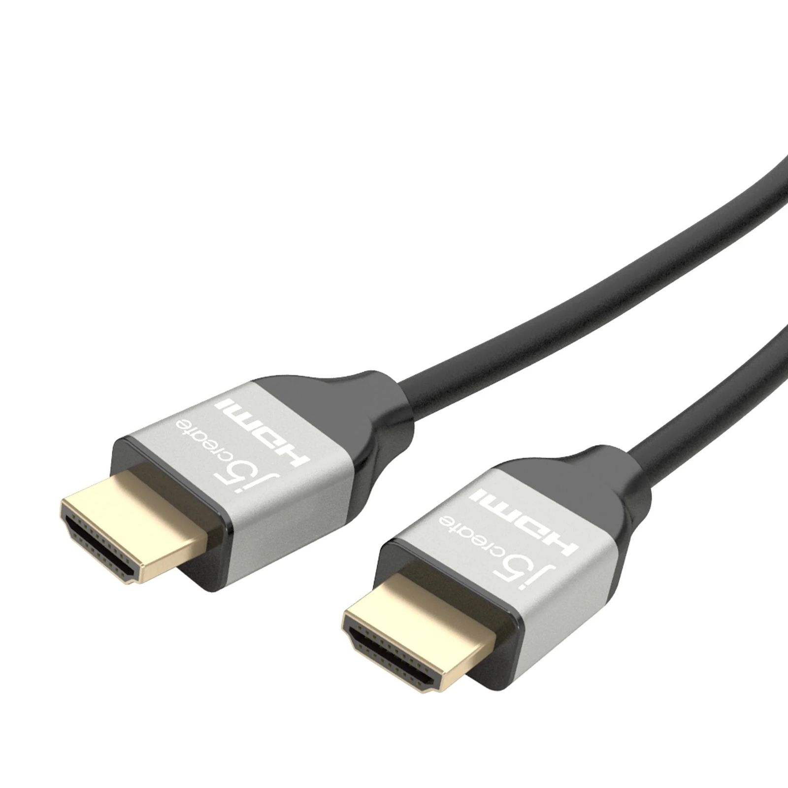 j5create JDC52 HDMI kabel 2 m HDMI Tip A (Standard) Crno, Sivo