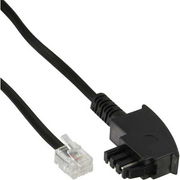 InLine 18907 telefonski kabel 10 m Crno