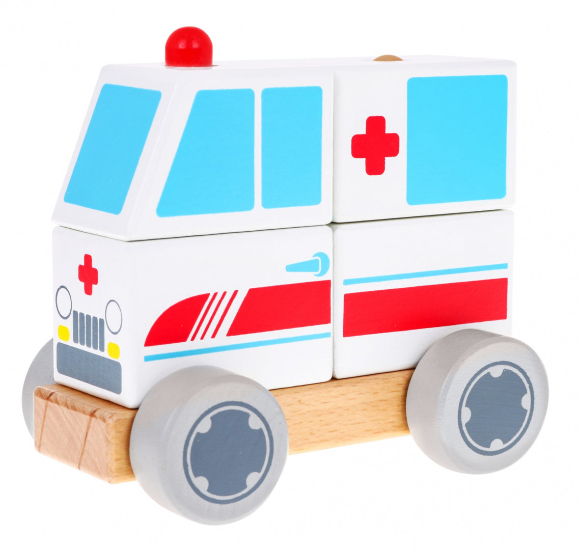 Drveni edukativni kombi hitne pomoći za sastavljanje  - Ambulance