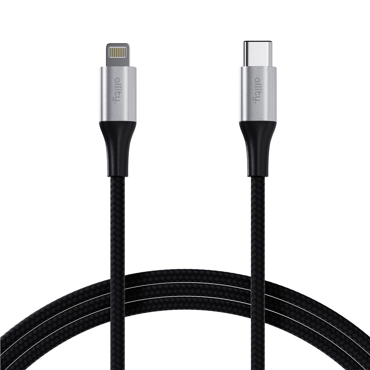 ALLITY kabel AUC-01 USB-C - Lightning 2,0 m 27W CRNI