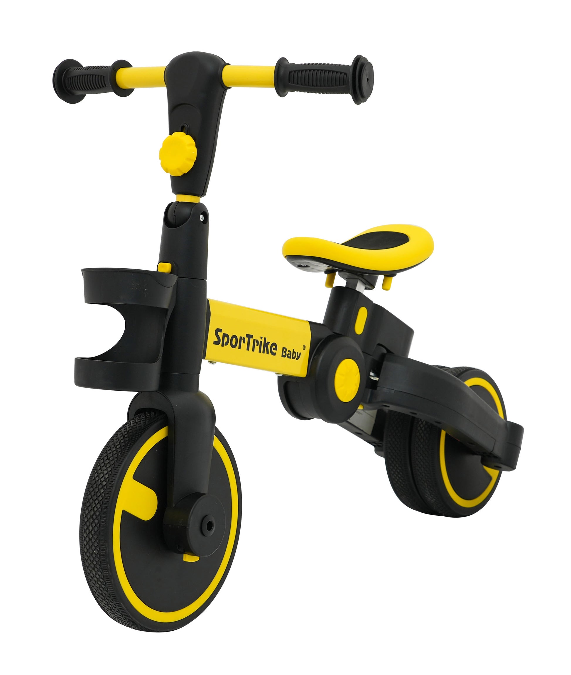 Tricikl Happy Bike 3in1 - žuti