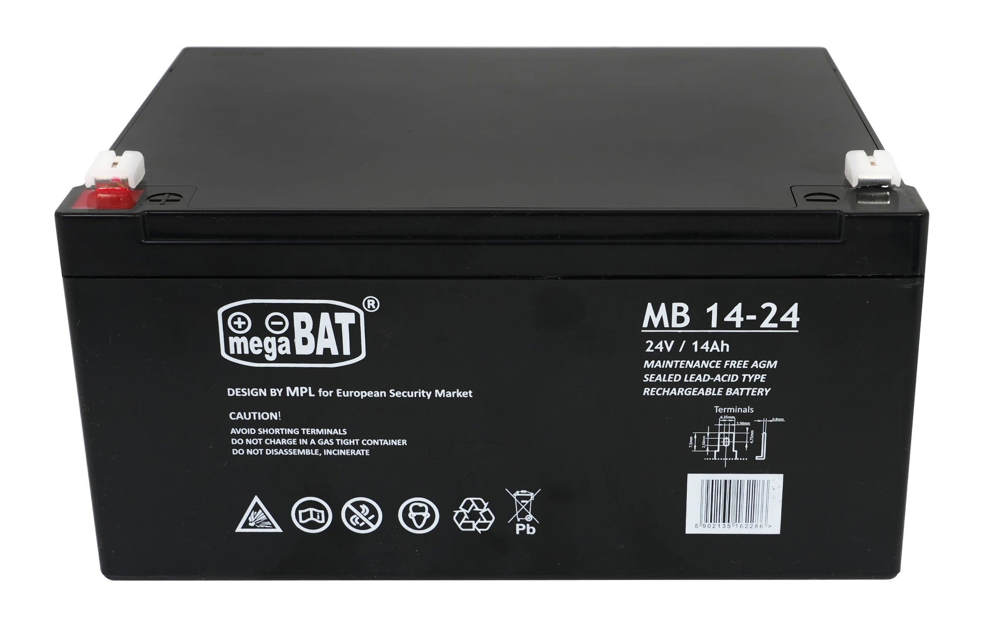 Vehicle parts battery 24V 14AH
