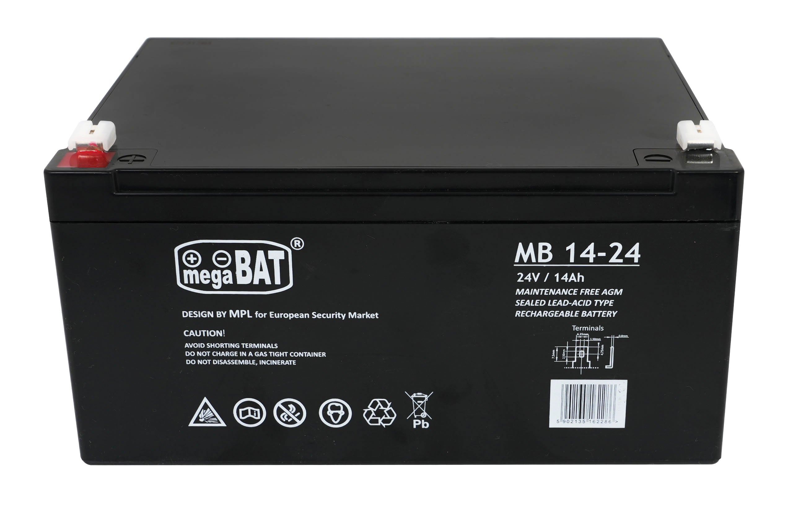 Vehicle parts battery 24V 14AH