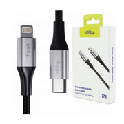 ALLITY kabel AUC-01 USB-C - Lightning 2,0 m 27W CRNI