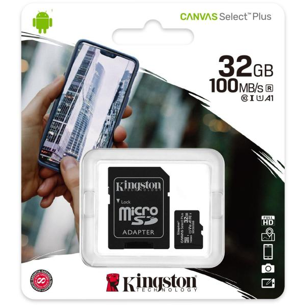 Kingston Technology Canvas Select Plus 32 GB MicroSDHC UHS-I 10.razred