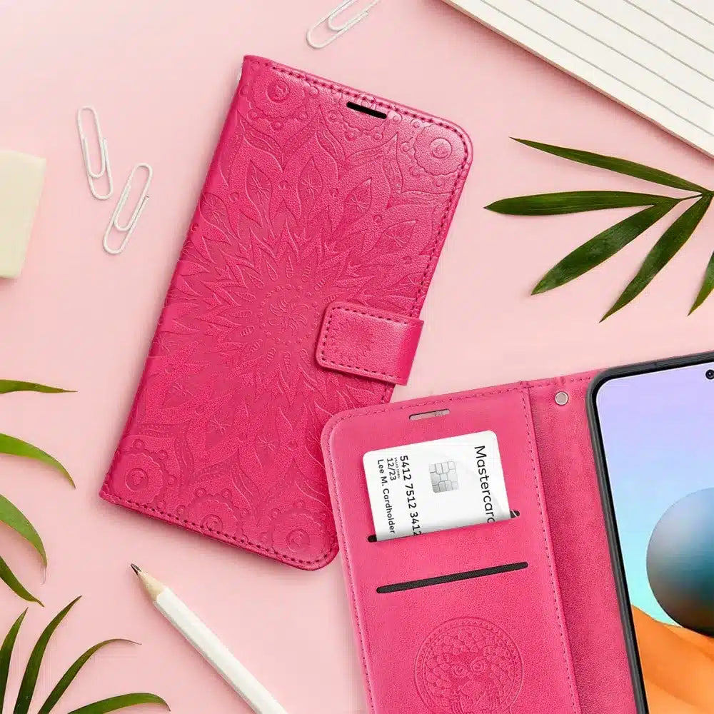 MEZZO Book case preklopna torbica za XIAOMI Redmi NOTE 12 PRO Plus 5G mandala magenta