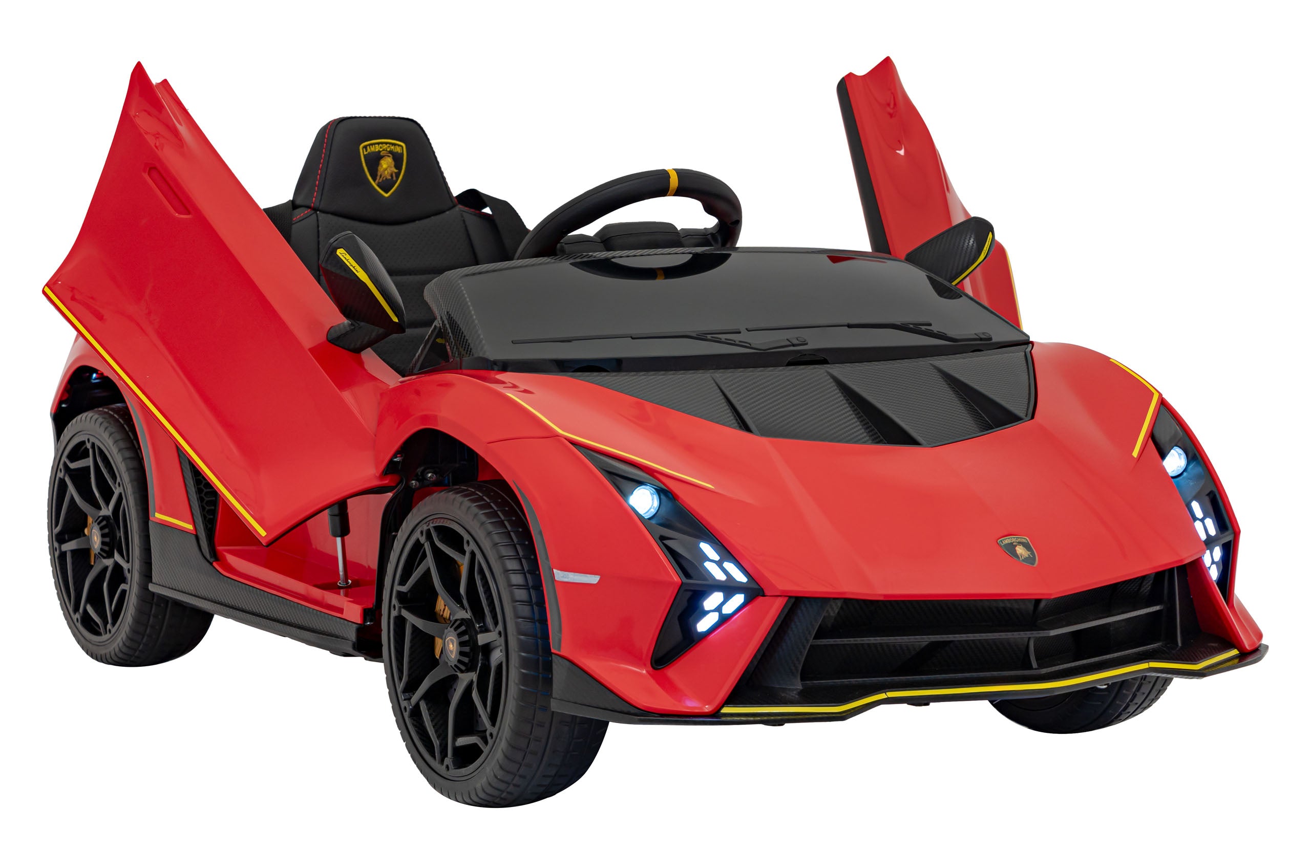 Licencirani auto na akumulator Lamborghini Invencible - crveni