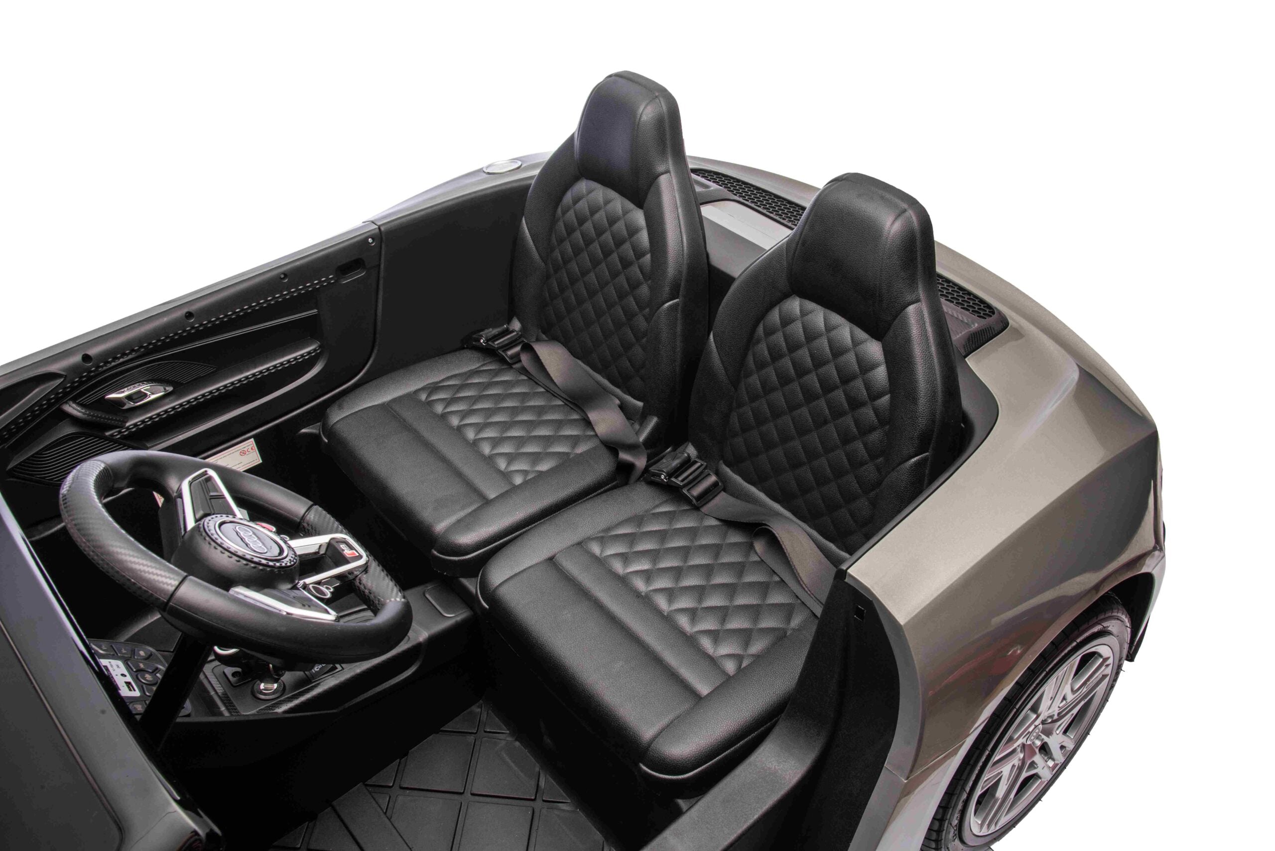 Licencirani auto na akumulator Audi R8 Spyder LIFT - dvosjed - sivi