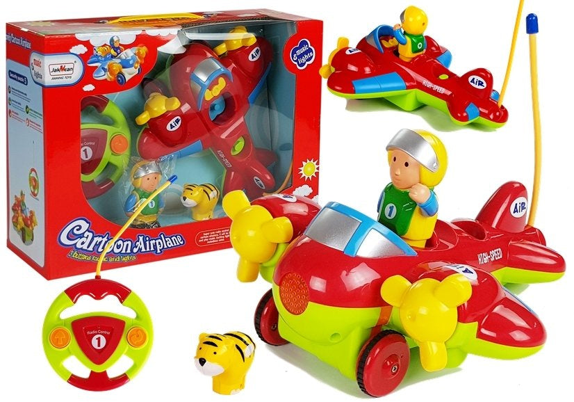 Avion na daljinsko upravljanje BABY - crveno/zeleni