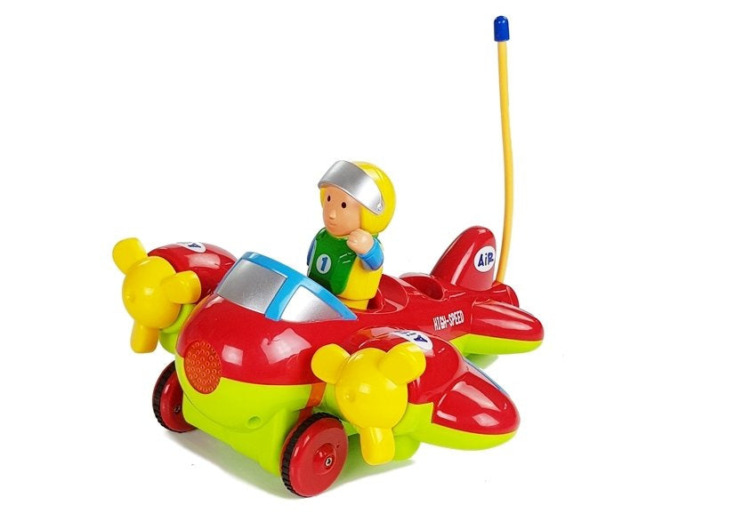 Avion na daljinsko upravljanje BABY - crveno/zeleni