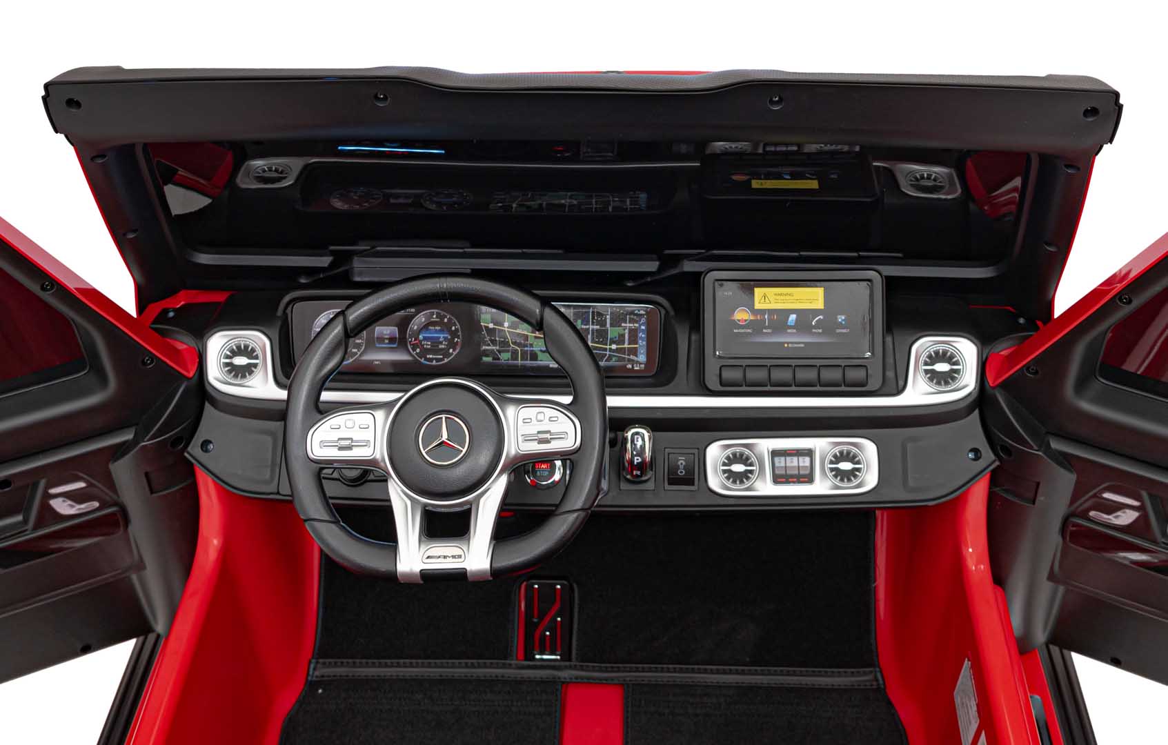 Licencirani auto na akumulator Mercedes Benz G63 AMG XXL 4x4 - dvosjed - crveni