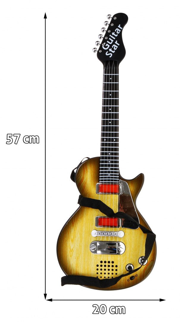 Dječja električna gitara Rock - smeđa